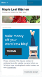 Mobile Screenshot of mapleleafkitchen.wordpress.com