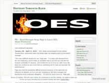 Tablet Screenshot of hottesttorontoband.wordpress.com