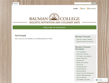 Tablet Screenshot of baumancollege.wordpress.com
