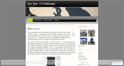 Desktop Screenshot of my12in12.wordpress.com