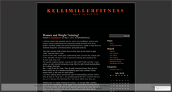 Desktop Screenshot of kellimillerfitness.wordpress.com