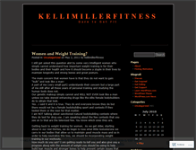 Tablet Screenshot of kellimillerfitness.wordpress.com