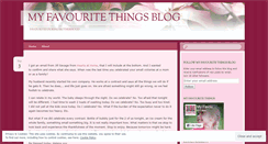 Desktop Screenshot of mfavouritethings.wordpress.com
