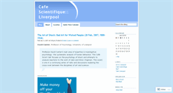 Desktop Screenshot of cafescientifique.wordpress.com