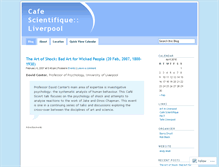 Tablet Screenshot of cafescientifique.wordpress.com
