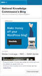 Mobile Screenshot of nationalknowledgecommission.wordpress.com