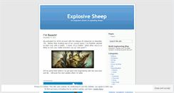 Desktop Screenshot of explosivesheep.wordpress.com