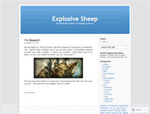 Tablet Screenshot of explosivesheep.wordpress.com