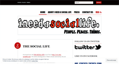 Desktop Screenshot of ineedasociallife.wordpress.com