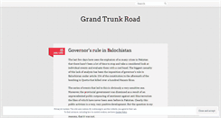 Desktop Screenshot of grandtrunkroad.wordpress.com