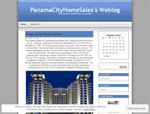 Tablet Screenshot of panamacityhomesales.wordpress.com