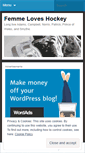 Mobile Screenshot of femmeloveshockey.wordpress.com