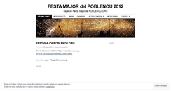 Desktop Screenshot of festamajorpoblenou.wordpress.com