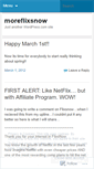 Mobile Screenshot of moreflixsnow.wordpress.com