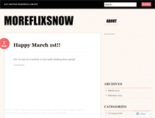 Tablet Screenshot of moreflixsnow.wordpress.com