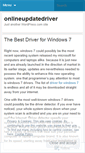 Mobile Screenshot of onlineupdatedriver.wordpress.com