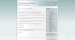 Desktop Screenshot of fountainofhealth.wordpress.com