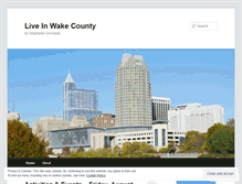 Tablet Screenshot of liveinwakecounty.wordpress.com