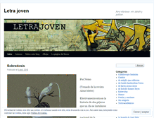 Tablet Screenshot of letrajoven.wordpress.com