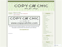 Tablet Screenshot of copycatchic.wordpress.com