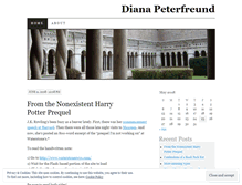 Tablet Screenshot of dianapeterfreund.wordpress.com