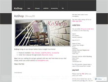 Tablet Screenshot of koshop.wordpress.com