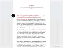 Tablet Screenshot of mrigajat.wordpress.com