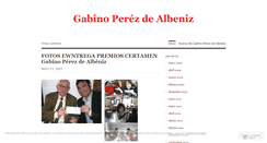 Desktop Screenshot of gabinoperezdealbeniz.wordpress.com