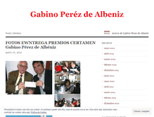 Tablet Screenshot of gabinoperezdealbeniz.wordpress.com