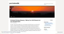 Desktop Screenshot of porchwheel84.wordpress.com