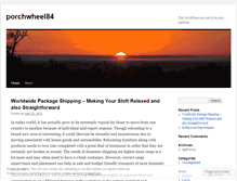 Tablet Screenshot of porchwheel84.wordpress.com