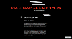 Desktop Screenshot of dc101.bancdebinarycustomerreviews.wordpress.com