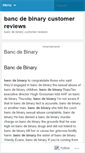 Mobile Screenshot of dc101.bancdebinarycustomerreviews.wordpress.com