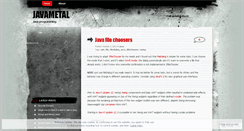Desktop Screenshot of javametal.wordpress.com