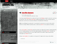 Tablet Screenshot of javametal.wordpress.com