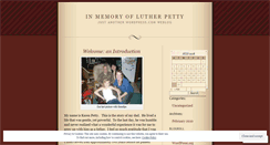 Desktop Screenshot of lutherpetty.wordpress.com