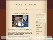 Tablet Screenshot of lutherpetty.wordpress.com