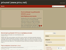 Tablet Screenshot of privunet.wordpress.com