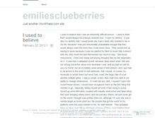 Tablet Screenshot of emiliesclueberries.wordpress.com