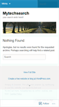 Mobile Screenshot of mytechsearch.wordpress.com