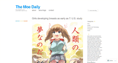 Desktop Screenshot of dailymoe.wordpress.com