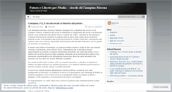 Desktop Screenshot of generazioneitaliaciampino.wordpress.com