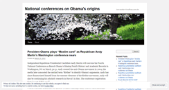 Desktop Screenshot of nationalconferenceonobama.wordpress.com