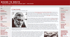 Desktop Screenshot of boundtowrite.wordpress.com