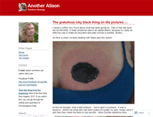 Tablet Screenshot of anotheralison.wordpress.com