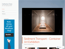 Tablet Screenshot of catherinechanprojects.wordpress.com