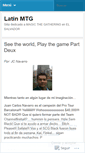 Mobile Screenshot of latinmtg.wordpress.com