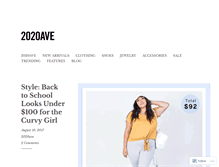 Tablet Screenshot of 2020ave.wordpress.com