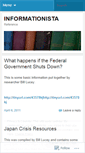 Mobile Screenshot of informationista.wordpress.com