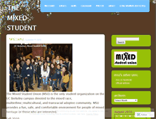 Tablet Screenshot of mixedstudentunion.wordpress.com